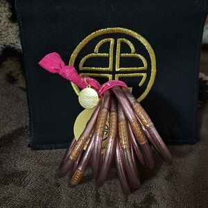 Brand New BUDHAGIRL set of 9 Rose Gold
All Weather Bangles 🌸